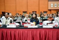 Menkomdigi Meutya saat hadiri Acara Rapat. Dok Humas. (Riski/Kliknusa.id).