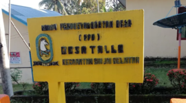 Papan Nama Kantor Desa Talle (Ist)