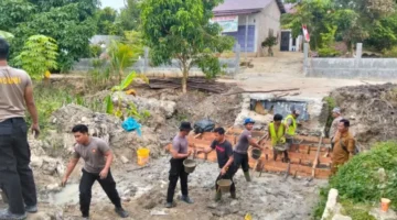 Kapolres Siak Pimpin Pembangunan Jembatan Presisi Tahap II di Sungai Apit dan Kandis