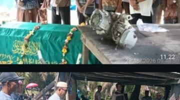 Taswin Sekdes Air Balui Tunjukkan Ketulusan, Mengiringi Warga Panggul Jenazah 8 Kilometer di Tengah Jalan Rusak