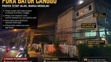 RS di Samping Kawasan Suci Pura Batur Canggu Tetap Berjalan, Polemik Dugaan Pelanggaran Hukum dan Adat Menguat