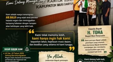 “14 Tahun Menunggu Kepastian: Warga Transmigrasi Air Balui Mengetuk Hati Bupati Musi Banyuasin”
